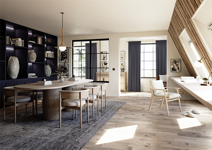 Luxor, Blueprint - Made to Measure Curtains - Image 7